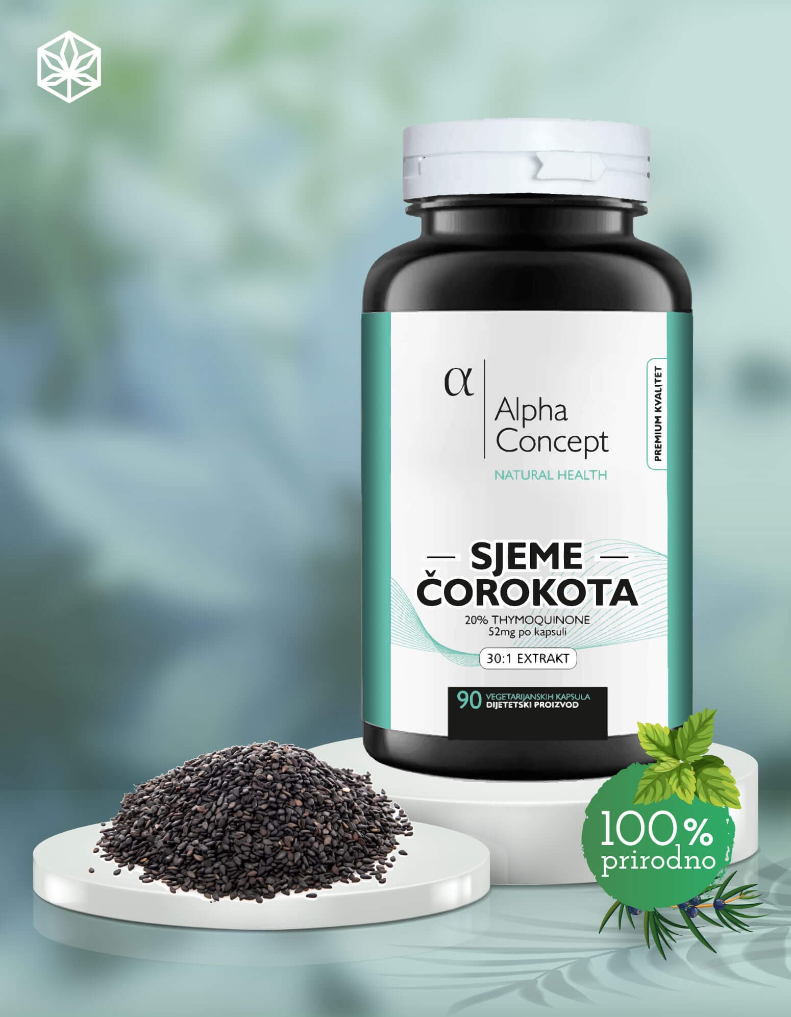 Sjeme čorokota – Crni kim ekstrakt (20% timokinon)